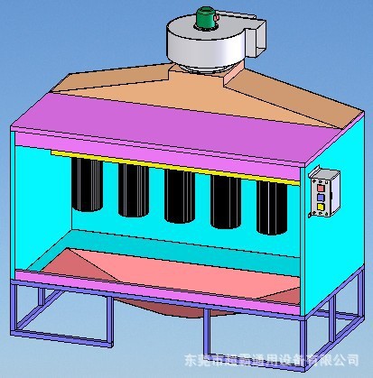 喷粉柜示意图 图片