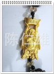 华艺辉金属喷漆金宝佛财源广进黑石珠链汽车挂件车挂饰汽车装饰品
