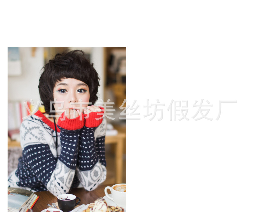 蛋卷<em>短发</em> BOBO<em>假发</em> <em>女生短发</em> 女<em>假发</em> 微卷<em>假发</em>