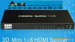 HDMI分配器一进八出（支持3D，108..