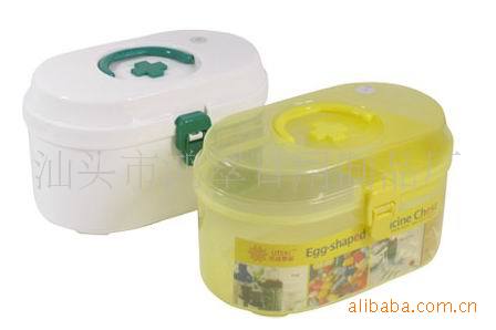 医用箱-带隔层塑料手提药箱小药箱塑料急救箱