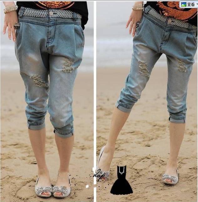 【瑞丽<em>女装</em> 女式百搭<em>休闲马裤</em> 显瘦女裤 一条代