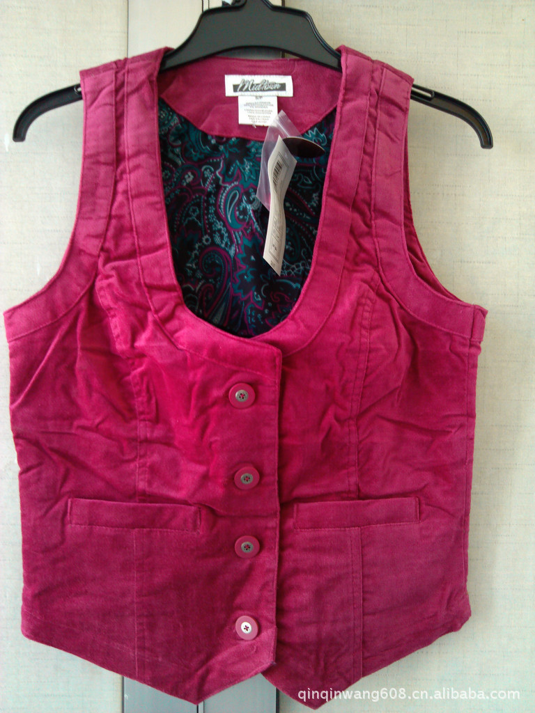 2012<em>秋款</em>外贸<em>女士开衫</em>马甲背心 时尚俏丽 SM