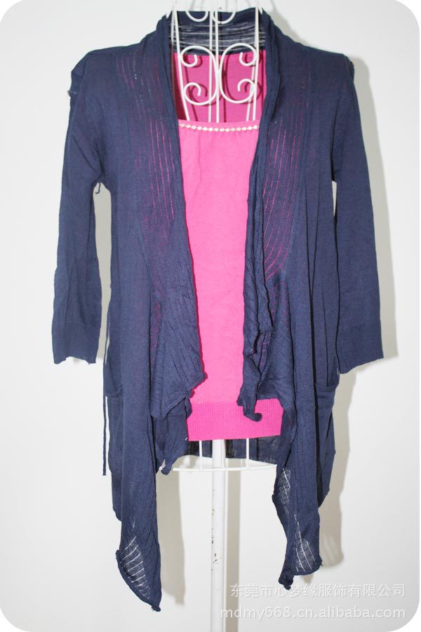 【夏季短袖百搭超薄款 <em>丝光棉针织开衫</em> 防晒衫