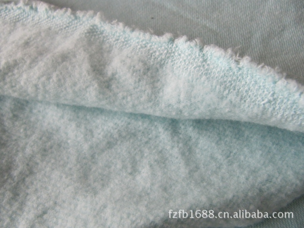 外贸棉绒余料 库存服装面料 批发供应手抓绒布料 库存棉绒面料图片_9