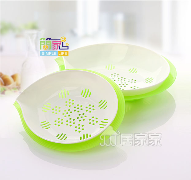 【塑料滴水优质厂家蔬菜水果盘直销盘韩式圆楼宇智能控制系统图片