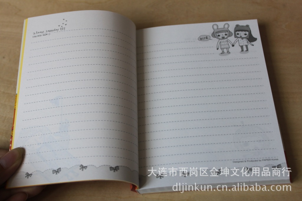 韩文具批发 韩国 VARIETY SUM<em>小女孩日记本</em> 
