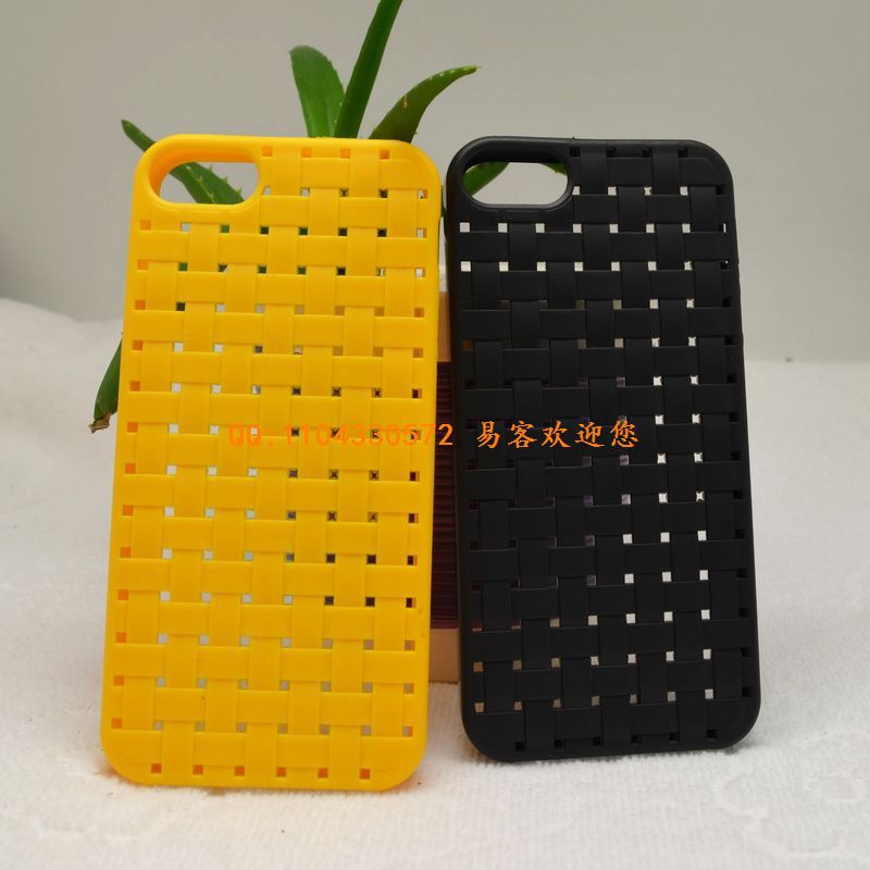 【新款上市 编织 网格 iphone5手机壳 苹果5代