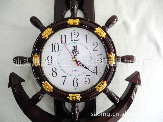 船锚摆动挂钟(大)皇室座钟,海伦座钟,船舵座钟,创意家居精品