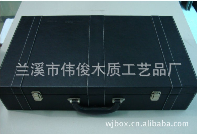 【(兰溪伟俊)厂家供应高档文房四宝包装皮盒\/古