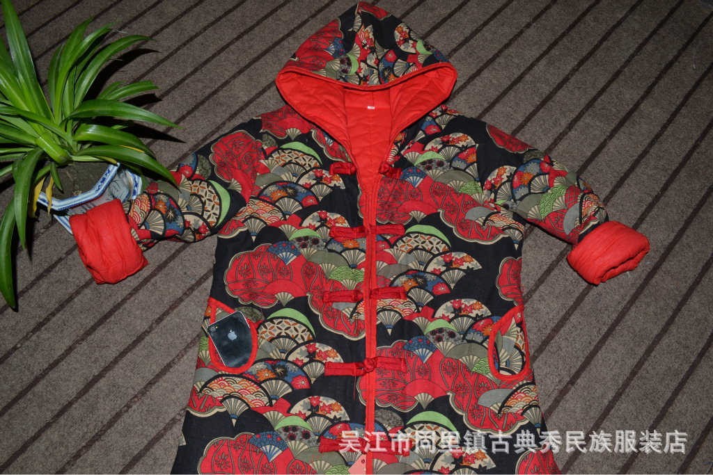 v女式女式风扇-2013民族年秋新款棉衣图纸冬装摇臂自制图片
