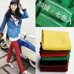 K3002七彩糖果色打底裤 2012新款加绒松紧腰铅笔裤 百搭小脚裤