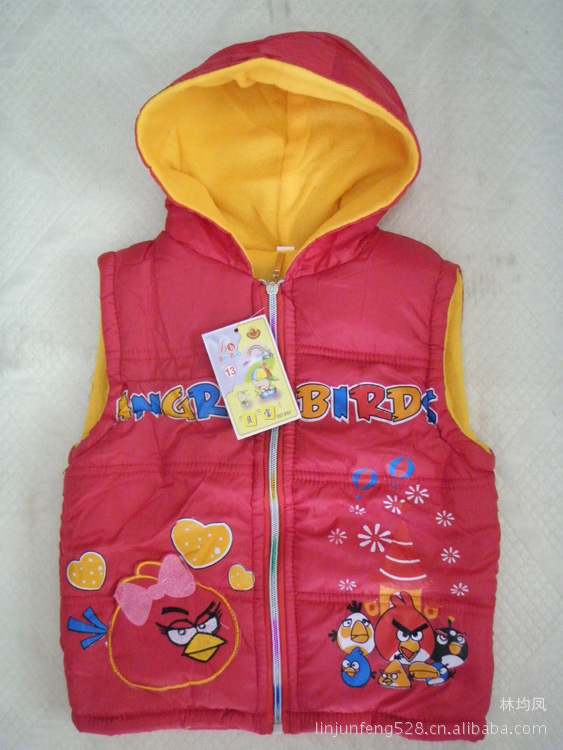 <em>2012秋冬季</em>童装新款时尚男女童<em>棉马甲</em> 童马甲