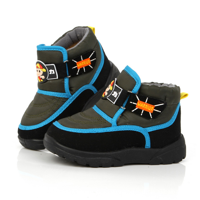 正品上海回力 童鞋雪地靴魔术贴保暖棉鞋1019