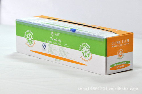 法国进口食品级PE保鲜膜 600m长高档餐厅星