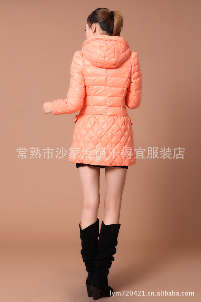 2012冬季新品 少女时尚简洁糖果色修身显瘦中