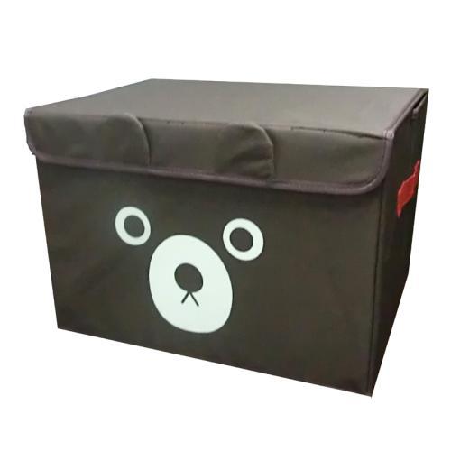 【卡秀可爱小熊储物箱整理箱卡通收纳箱(黑色