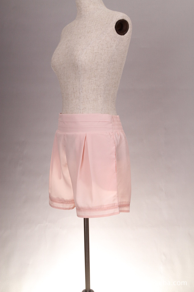 供应 欧美<em>女装</em>休闲<em>纺</em>真丝<em>短裤</em> 库存低价处理-纺