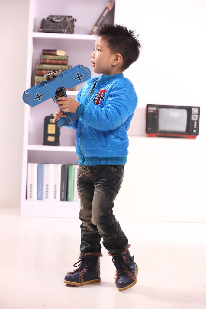 【3-<em>6岁男童外套</em>童秋装<em>棉衣外套韩版</em>童装男童