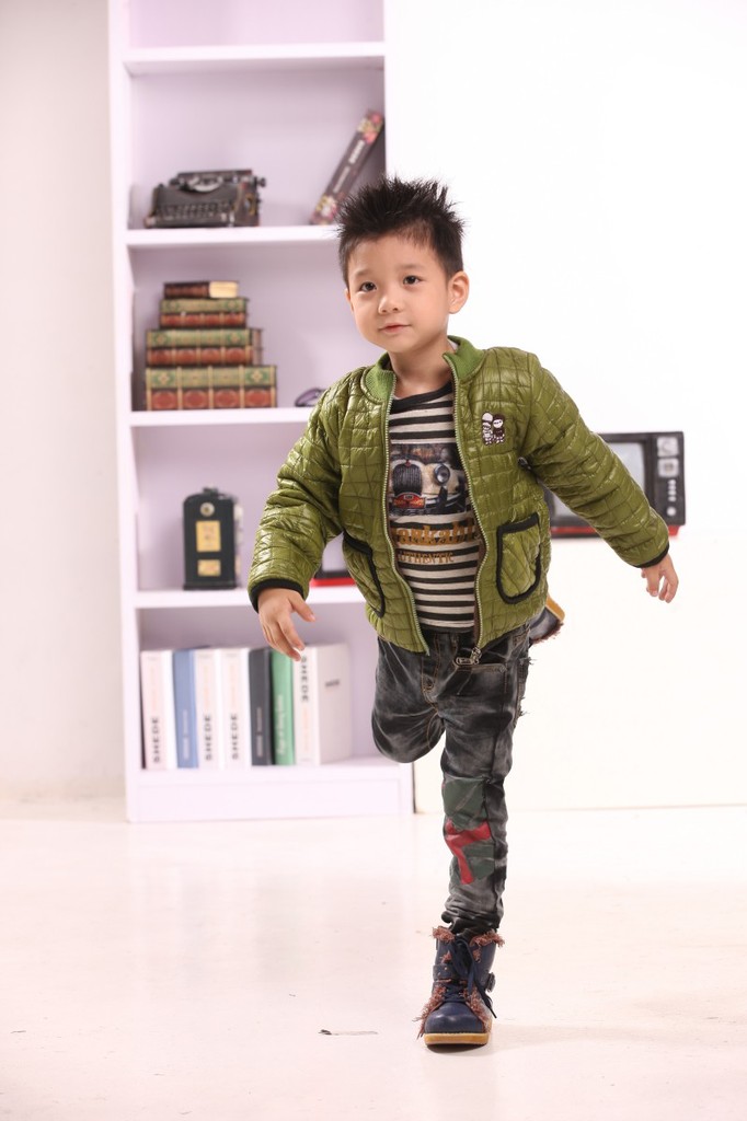 【3-<em>6岁男童外套</em>童秋装<em>棉衣外套韩版</em>童装男童
