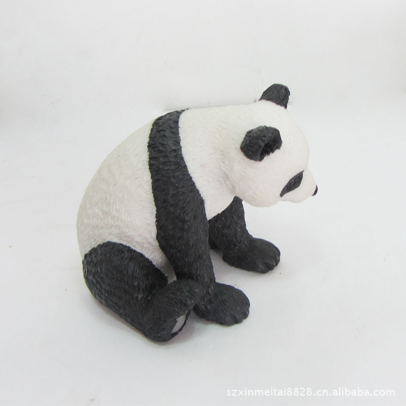 厂家直销 树脂工艺礼品 树脂小熊猫雕塑模型 品