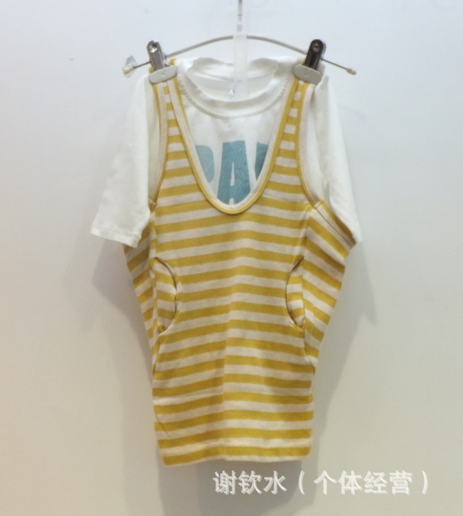 68019 条纹2色吊带<em>马甲女宝宝</em>百搭<em>背心</em>吊带衫