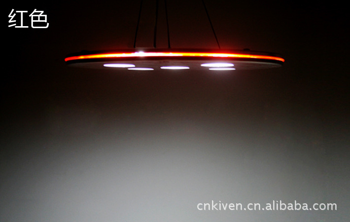 【现代简约15W 彩色边框LED餐吊灯,情境吧台