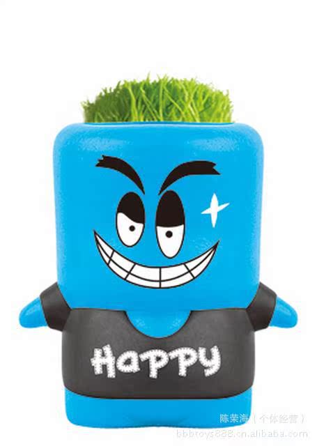 其他益智玩具-新奇特DIY青草<em>种植</em> <em>会长头发</em>的