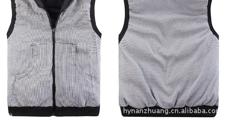 2012秋冬韩版棉背心男士双面穿棉<em>马甲</em>连帽男