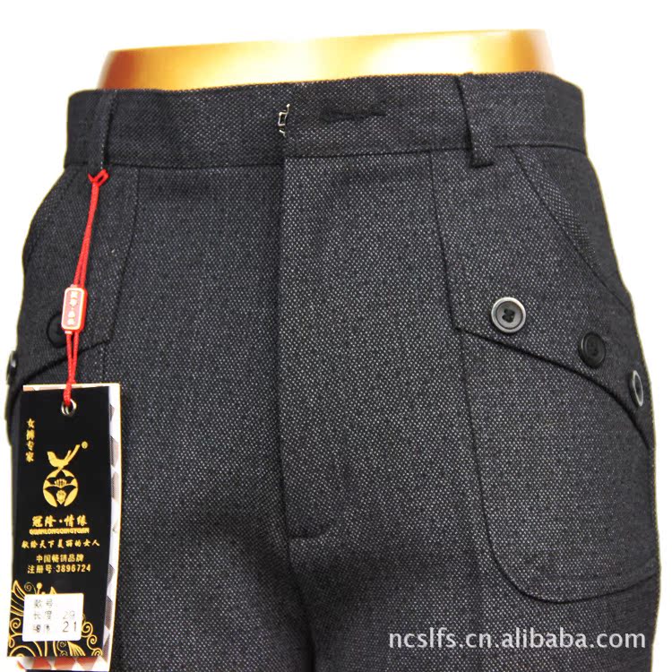 中老年女西裤<em>批发</em> 秋冬装加厚<em>新款女裤批发</em> 高