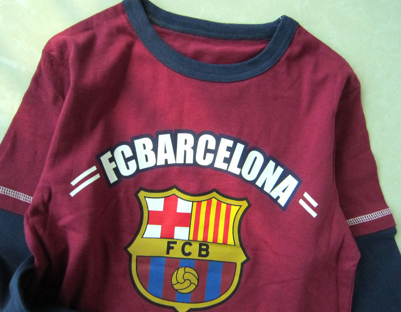 1157-巴塞罗那FCB 足球队家居服套装长袖套装