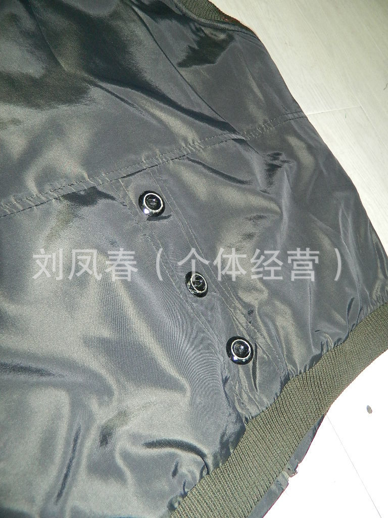 2012新款纯色配格领拉链<em>马夹袖口</em>下摆罗纹【