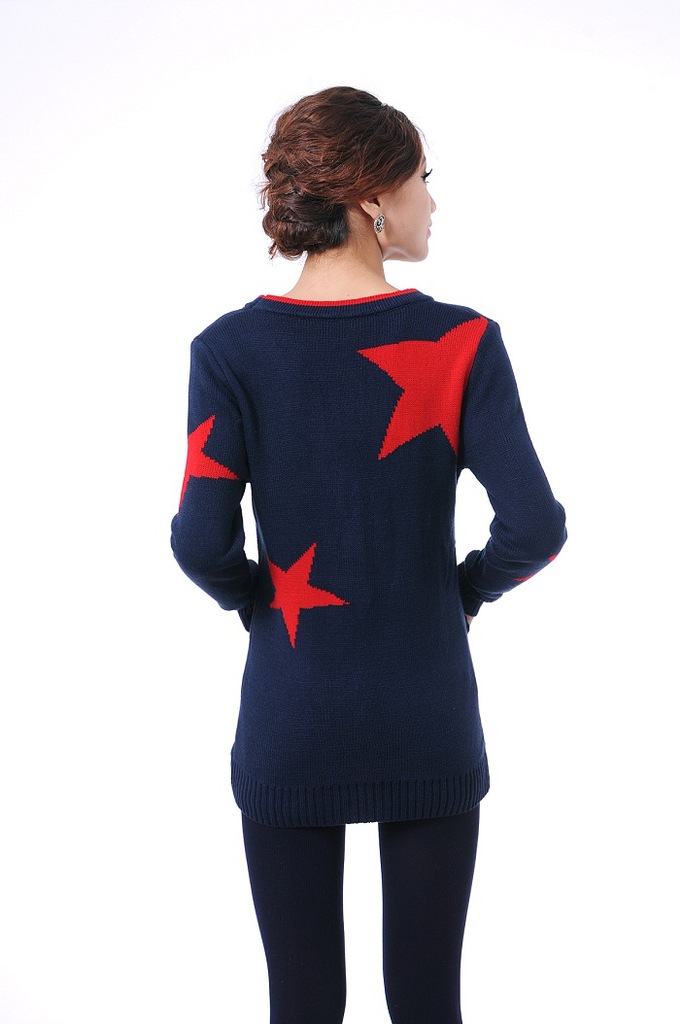 2012新款毛衣 星形针织<em>毛衫</em> 女装<em>开衫</em> 提花<em>女毛</em>