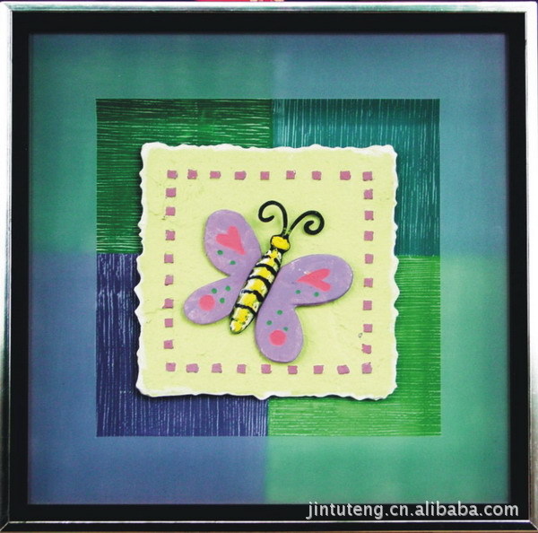 【图腾美画立体油画手绘家居装修饰品纯手工画