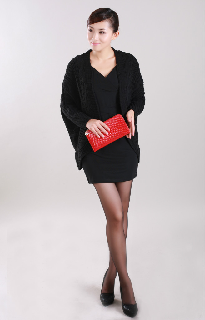 韩版女装<em>开衫外套 针织</em>蕾丝七分袖<em>喇叭袖</em>毛衫