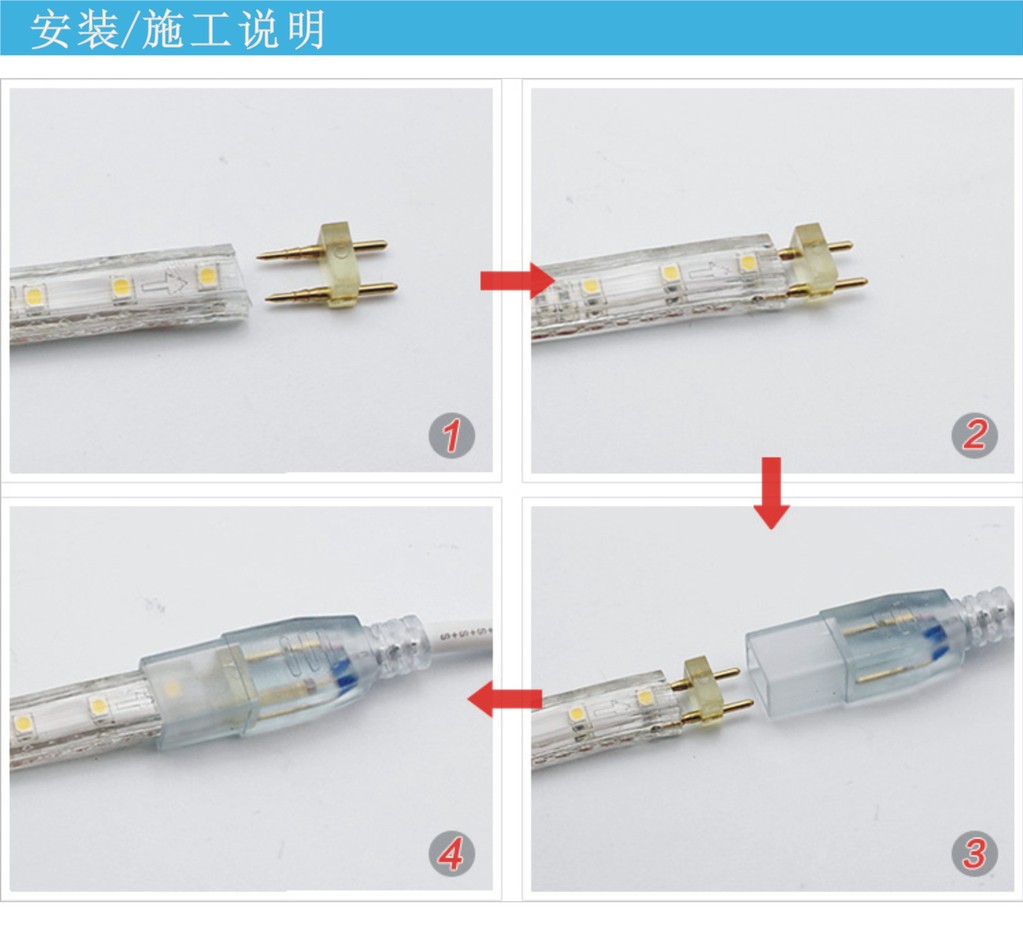 220v 5050 高压七彩灯带,厂家直销,质保一年,大量现货供应