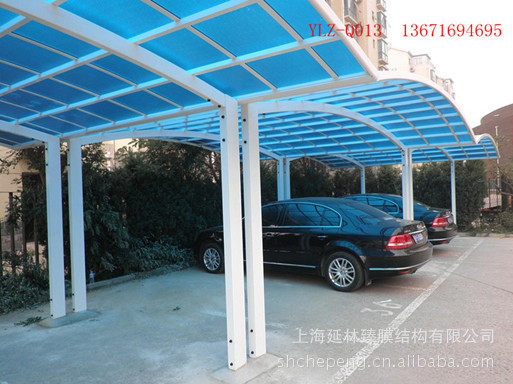 2012新款 阳光板 汽车棚 停车棚 上海延林臻 厂