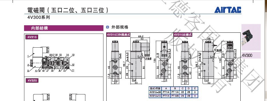 供应3v210-08,二位二通电磁阀,单线圈先导式电磁阀,气动电磁阀