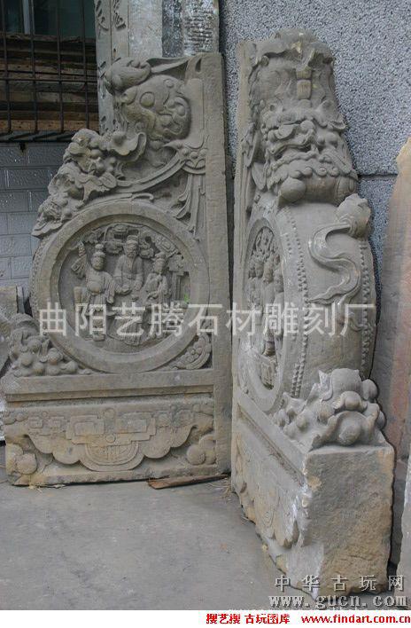 仿古石雕,四和院大门两侧门鼓.门墩,抱鼓石,门当门枕石,石鼓