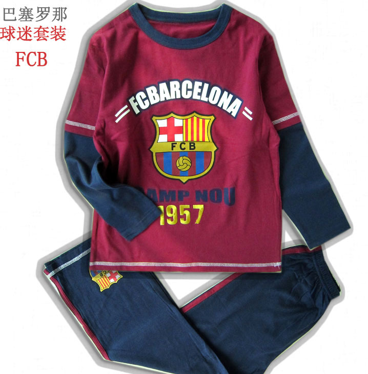 1157-巴塞罗那FCB 足球队家居服套装长袖套装