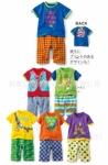 2012夏款童装 爆款卡通套装/儿童2用档短袖套装