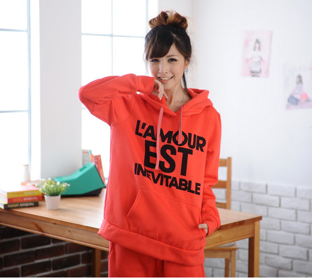 J1003孕妇装批发 秋冬孕妇套装 加厚抓绒孕妇