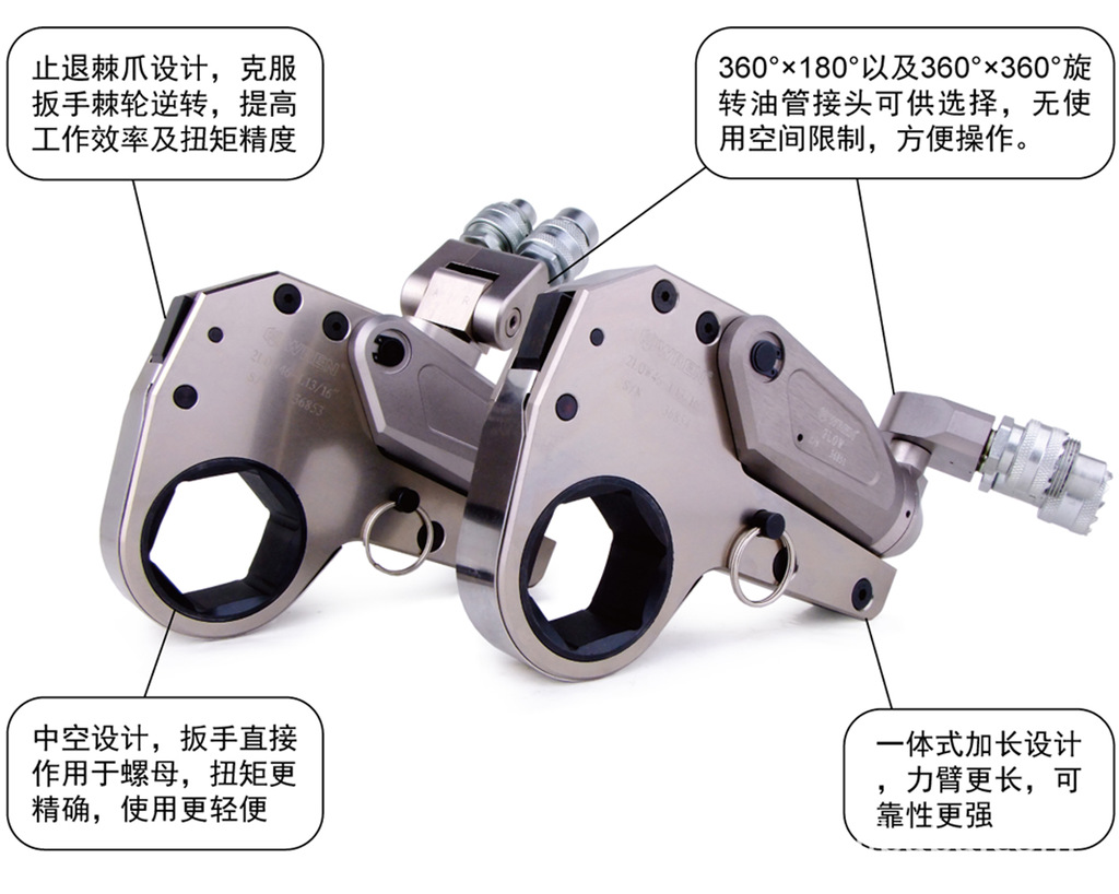 雷恩LOW超薄中空液压扭力扳手 扭矩扳手 力矩扳手 扭力扳手