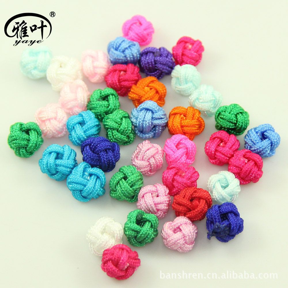 雅叶 中国结手链手绳配件 B线扣 菠萝圈 菠萝结