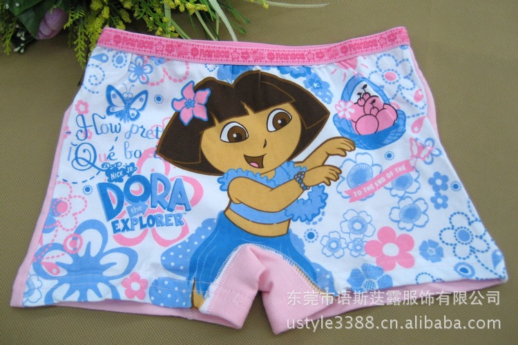 纯棉<em>卡通</em>平角<em>内裤</em> 迪斯尼朵拉<em>女孩卡通内裤</em> 5