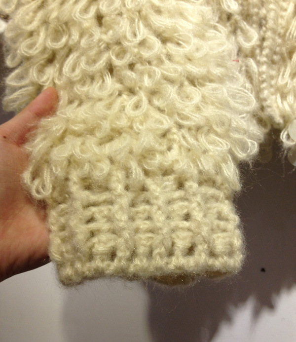 【日本订单毛圈圈哑光亮片<em>可爱</em>甜美<em>短款毛衣外</em>