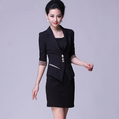 加工职业<em>女</em>套装<em>连衣裙</em>工作服 <em>时尚</em>韩版来图来