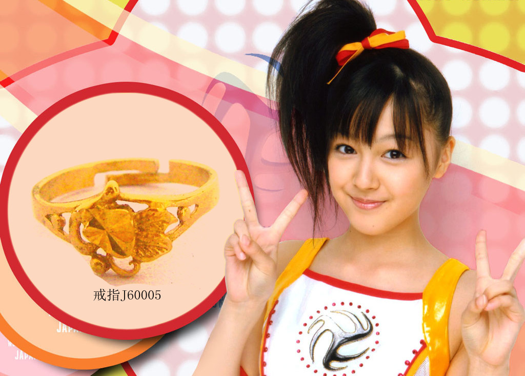 【<em>戒指</em>J60005 镀<em>黄金女式戒指</em> 厂家直销 批发