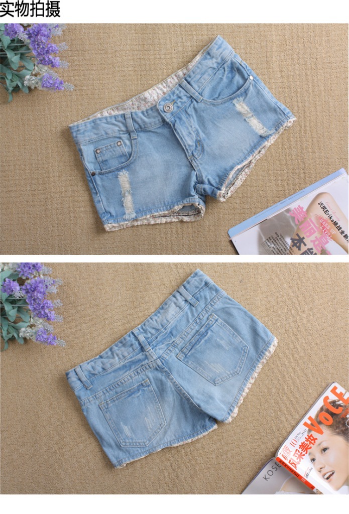 <em>批发</em>采购女式<em>牛仔</em>裤-<em>女牛仔短裤</em>热裤超火辣破