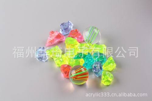 压克力五彩球、压克力珠子、压克力钻石、压克力色块